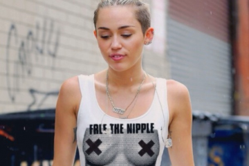Miley Cyrus Free the Nipple