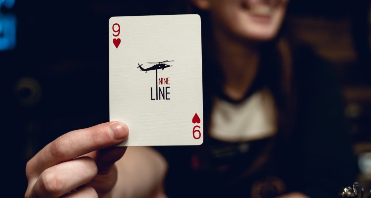 Nine Line 9 of Hearts - Frontline Leader Bicycle Cards
